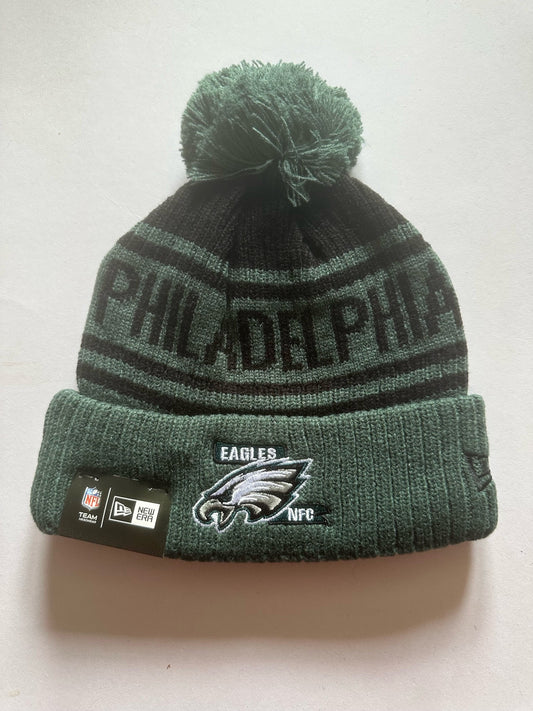 Philadelphia Eagles NFL Bobble Beanie Multi Colour With Tags on