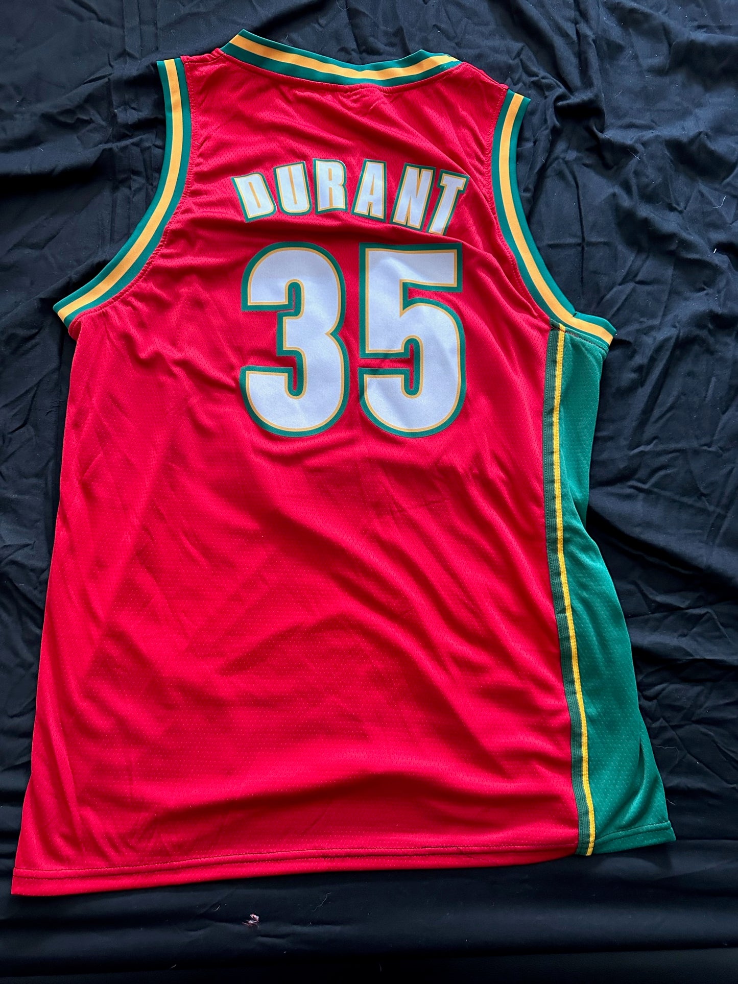 Retro Hardwood Classics Seattle Supersonics Durant Basketball Vest Large