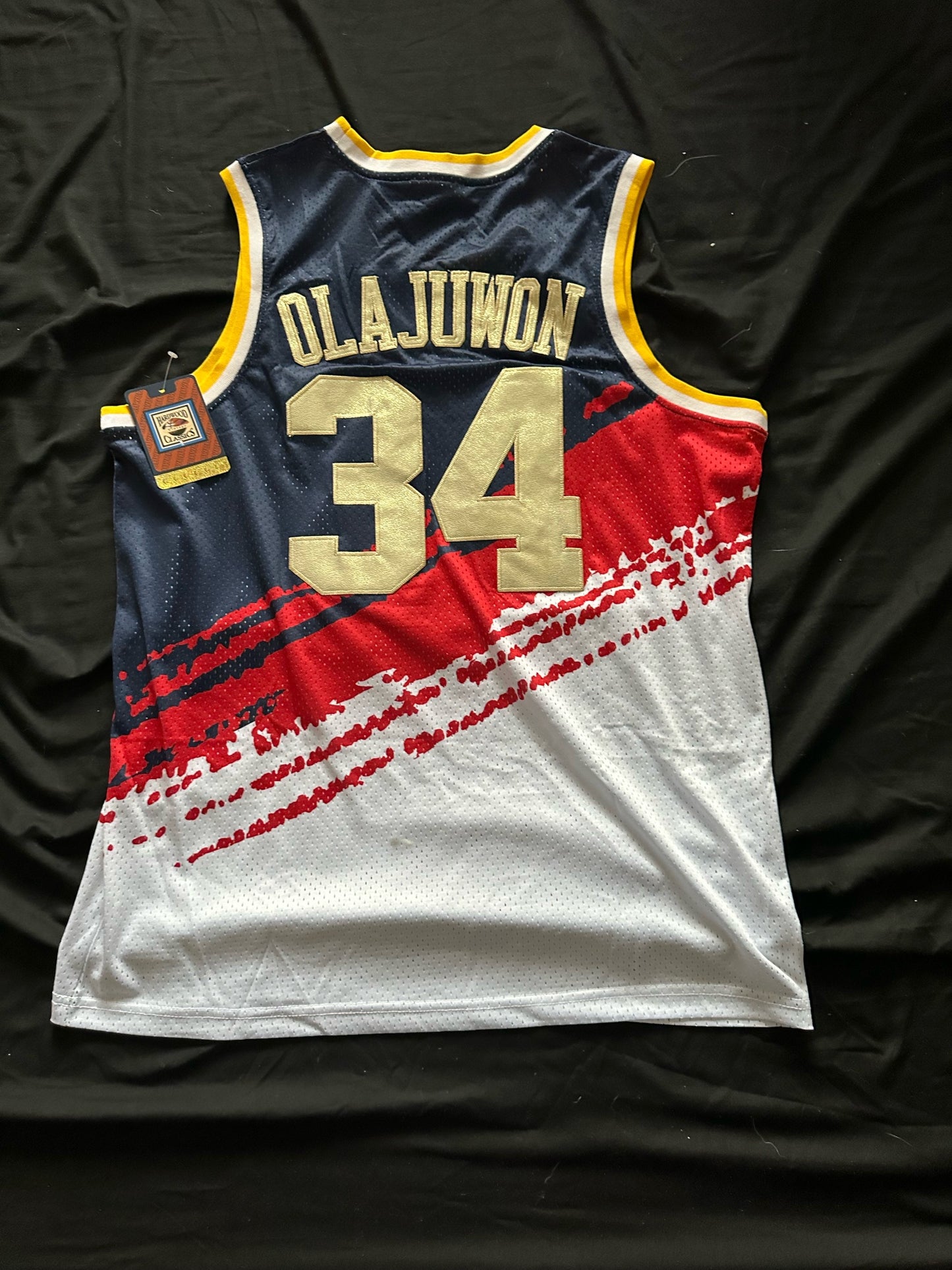 Retro Hardwood Classics Houston Rockets Olajuwon Basketball Vest Large