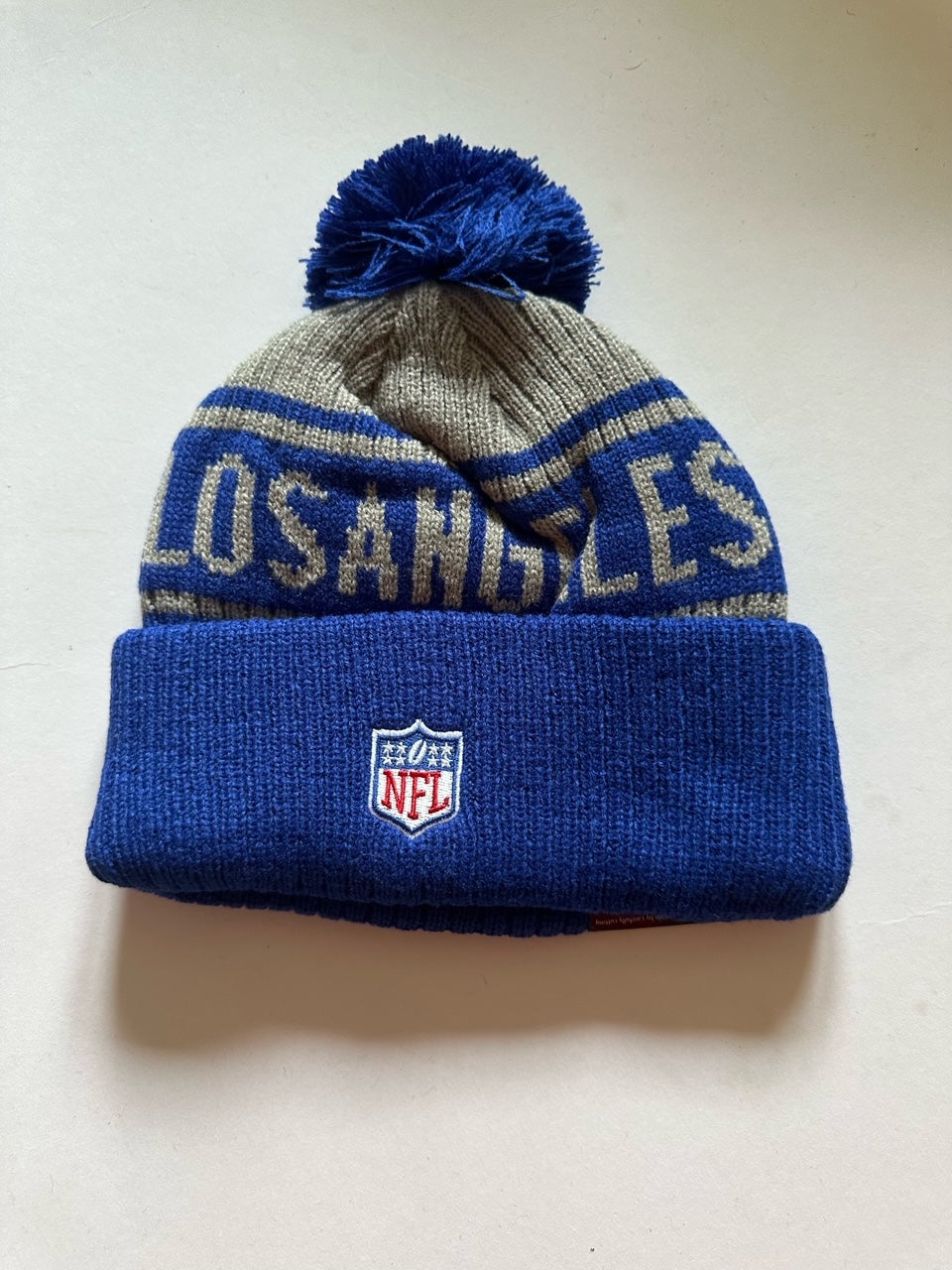 Los Angeles LA Rams NFL Bobble Beanie Multi Colour With Tags on