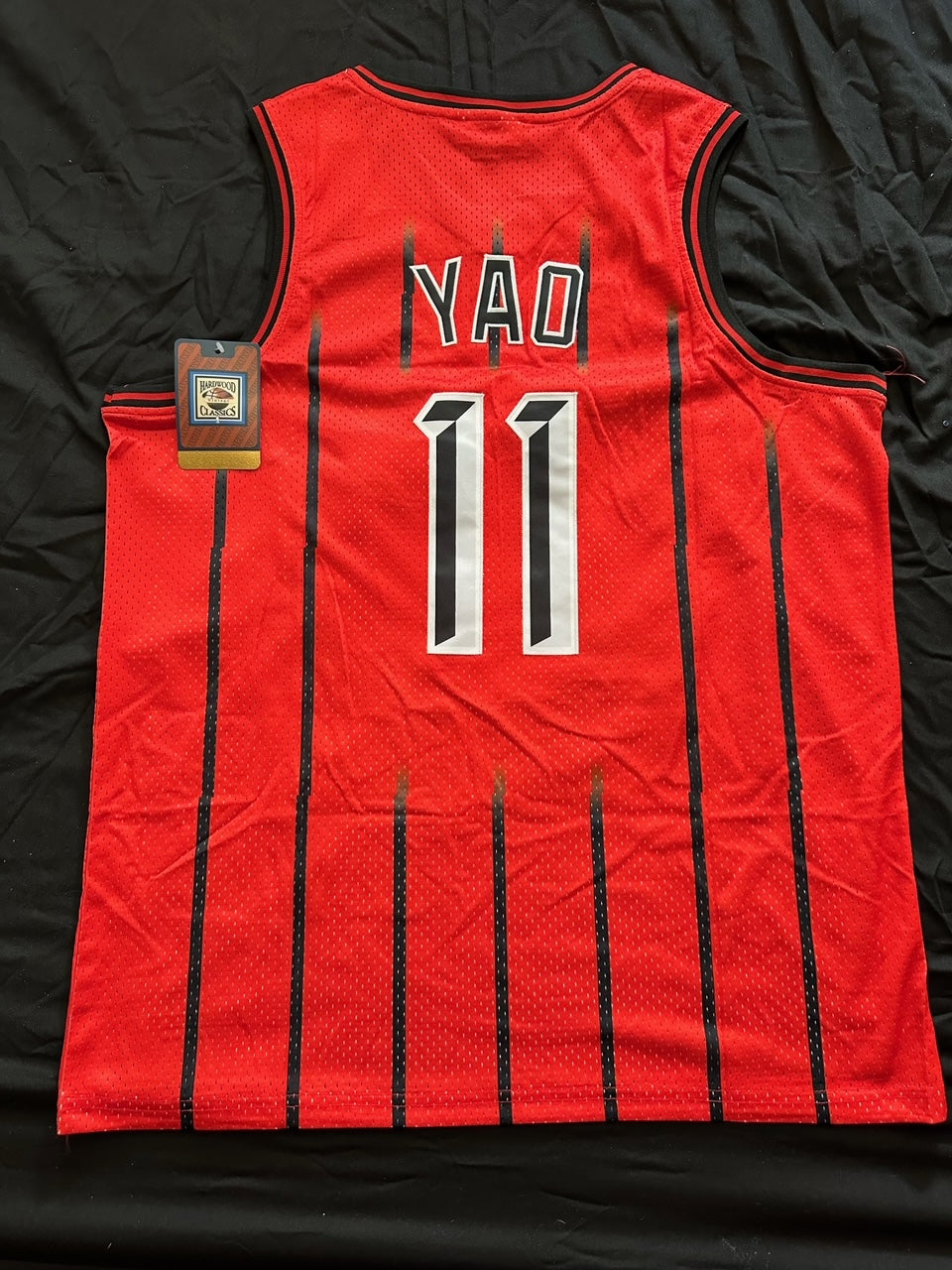 Retro Hardwood Classics Houston Rockets Yao Ming Basketball Vest Large