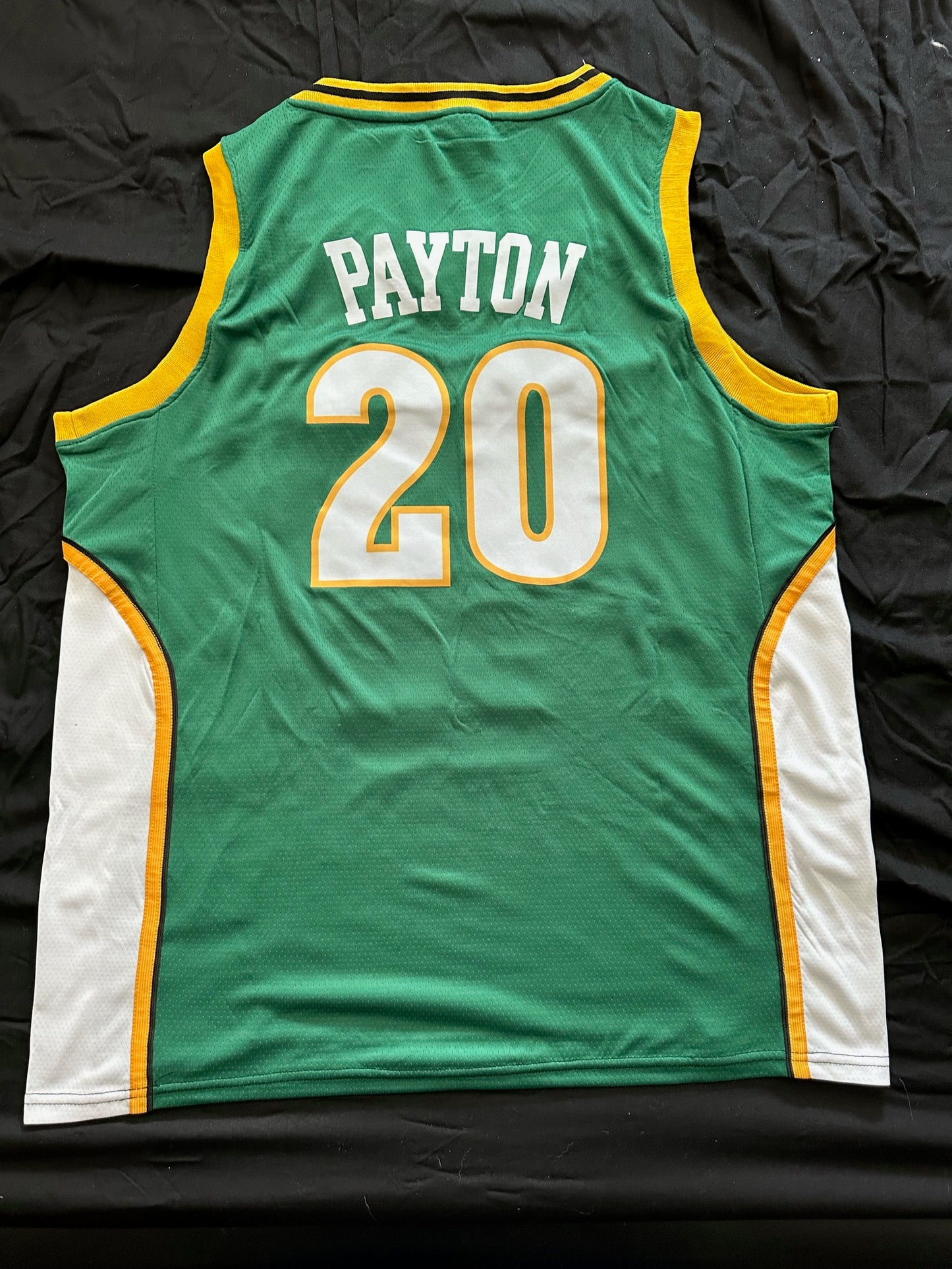 Retro Hardwood Classics Seattle Supersonics Payton Basketball Vest Large