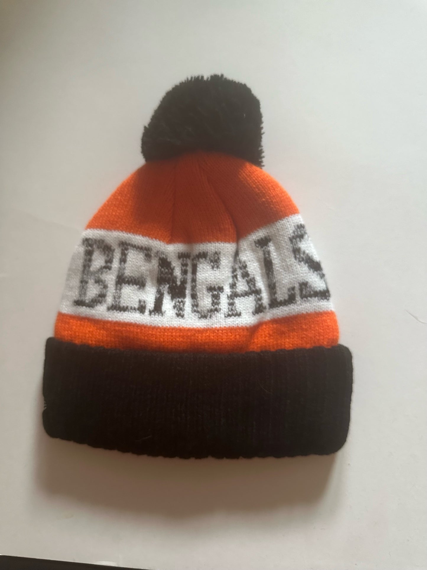 Cincinnati Bengals NFL Bobble Beanie Multi Colour With Tags on
