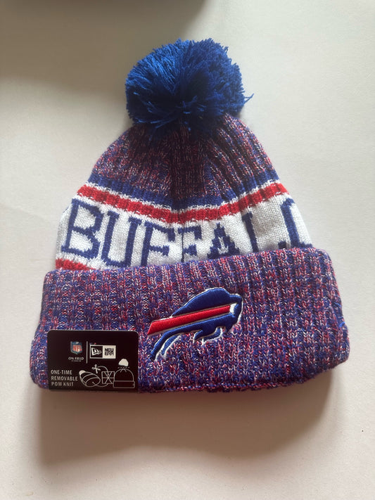 Buffalo Bills NFL Bobble Beanie Multi Colour With Tags on