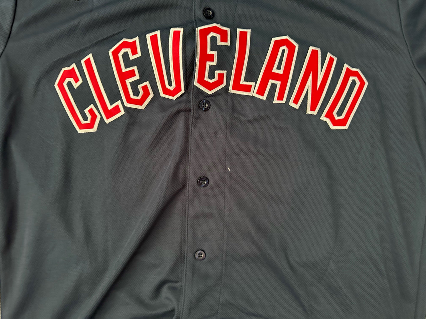 Cleveland Guardians MLB Baseball Shirt Large Thome 25 Blue