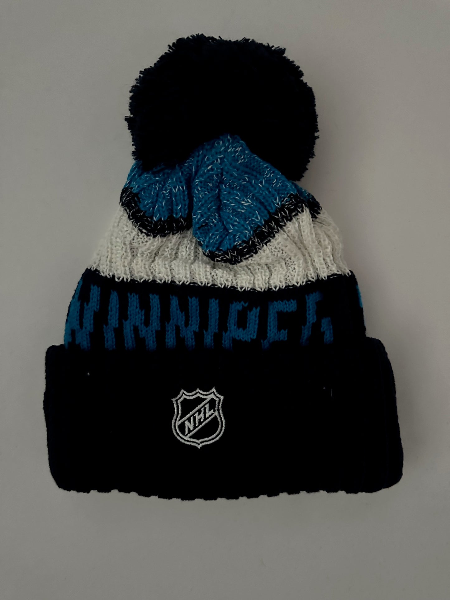 Winnipeg Jets NHL Bobble Beanie Multi Colour With Tags on