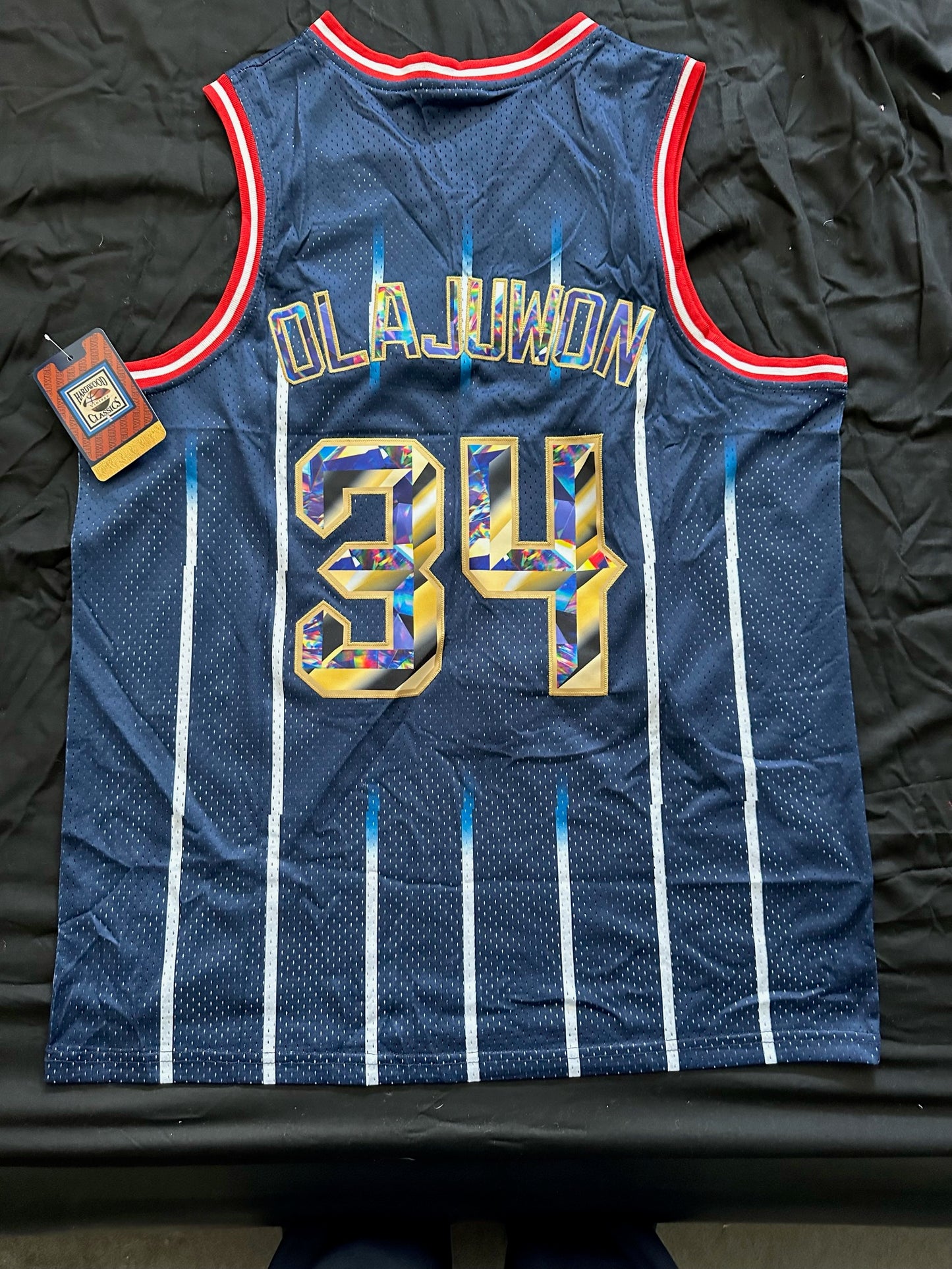 Retro Hardwood Classics Houston Rockets Olajuwon Basketball Vest Large