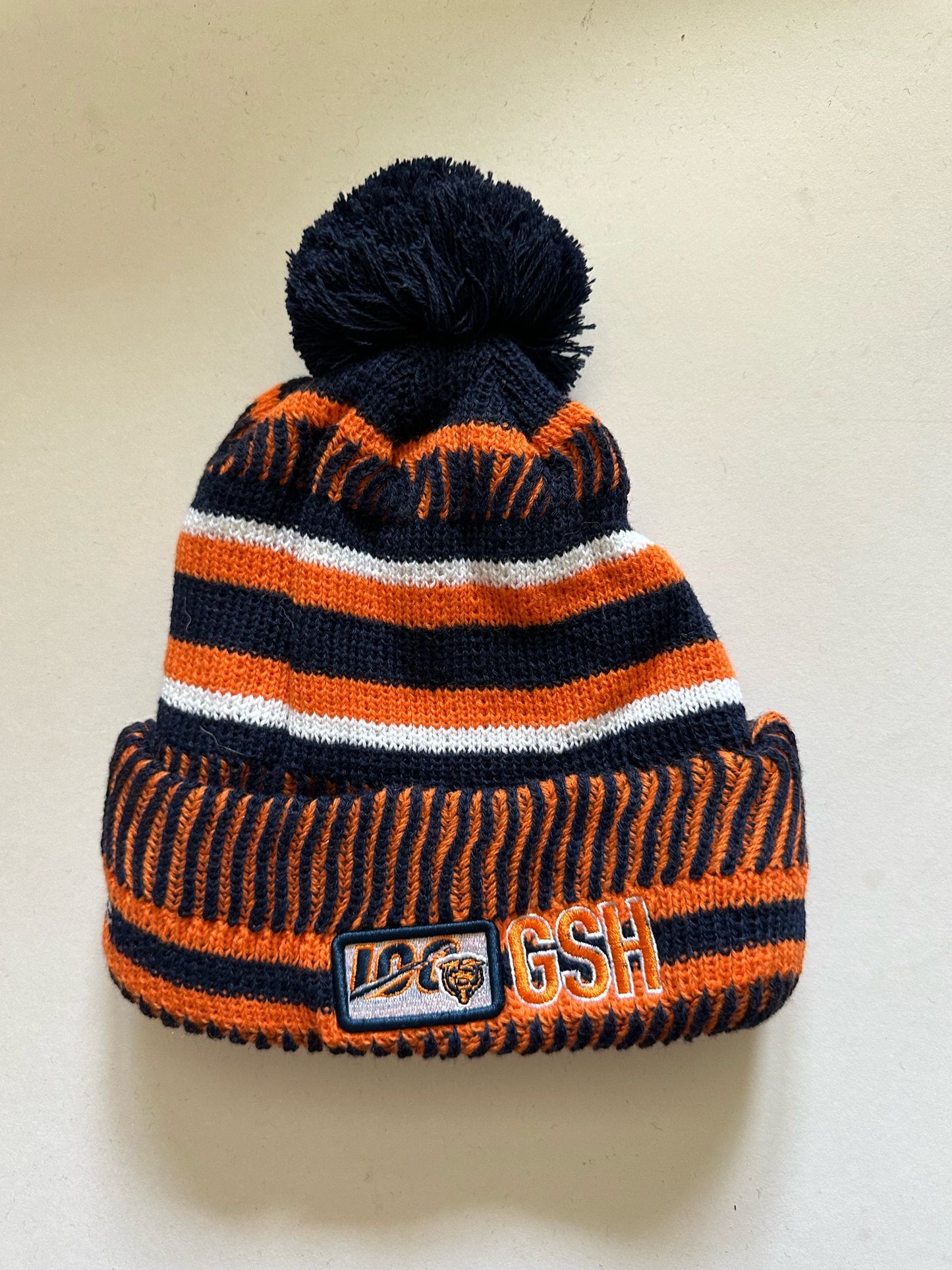 Chicago Bears NFL Bobble Beanie Multi Colour With Tags on