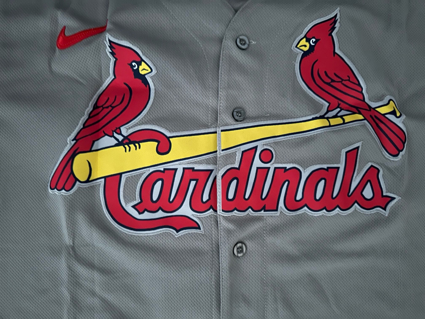 St Louis Cardinals MLB Baseball Shirt Large Molina 4 Grey