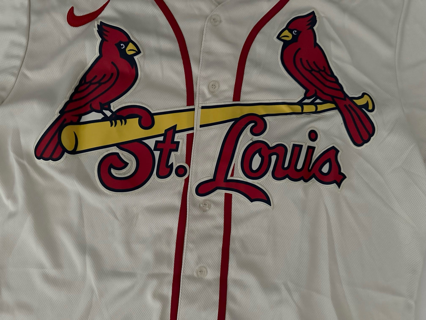 St Louis Cardinals MLB Baseball Shirt Large McGwire 25 White