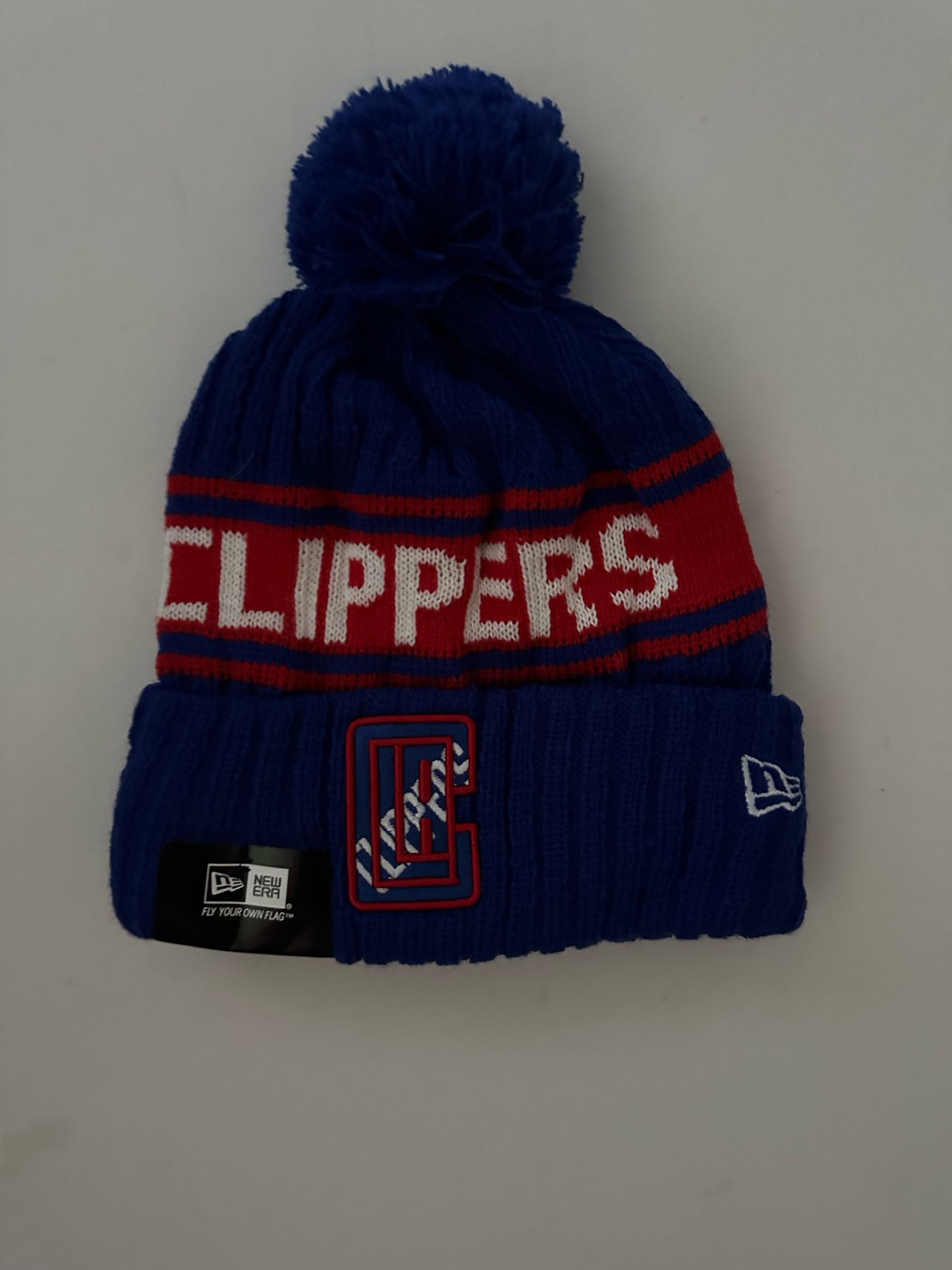 Los Angeles LA Clippers NBA Bobble Beanie Multi Colour With Tags on