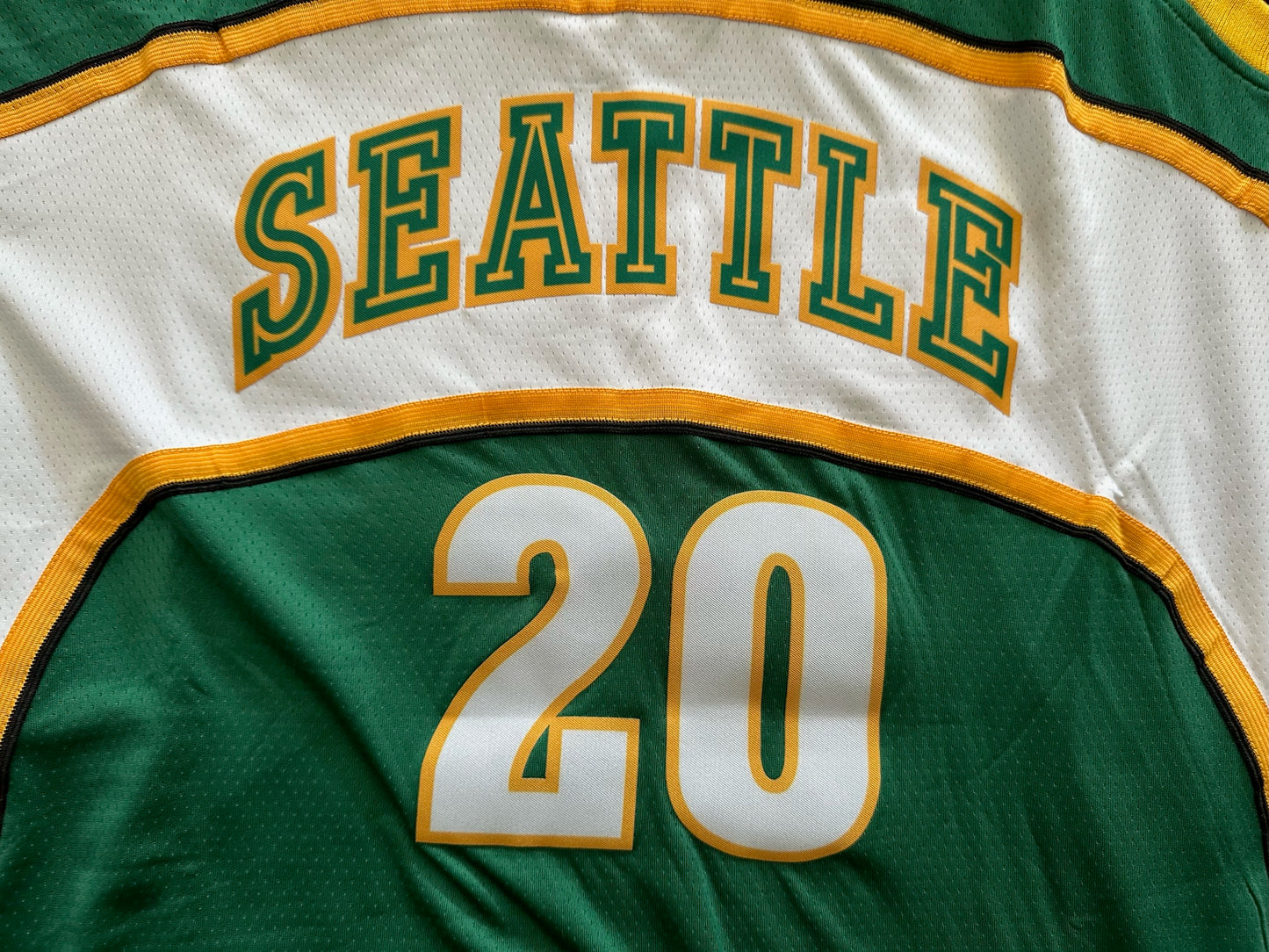 Retro Hardwood Classics Seattle Supersonics Payton Basketball Vest Large