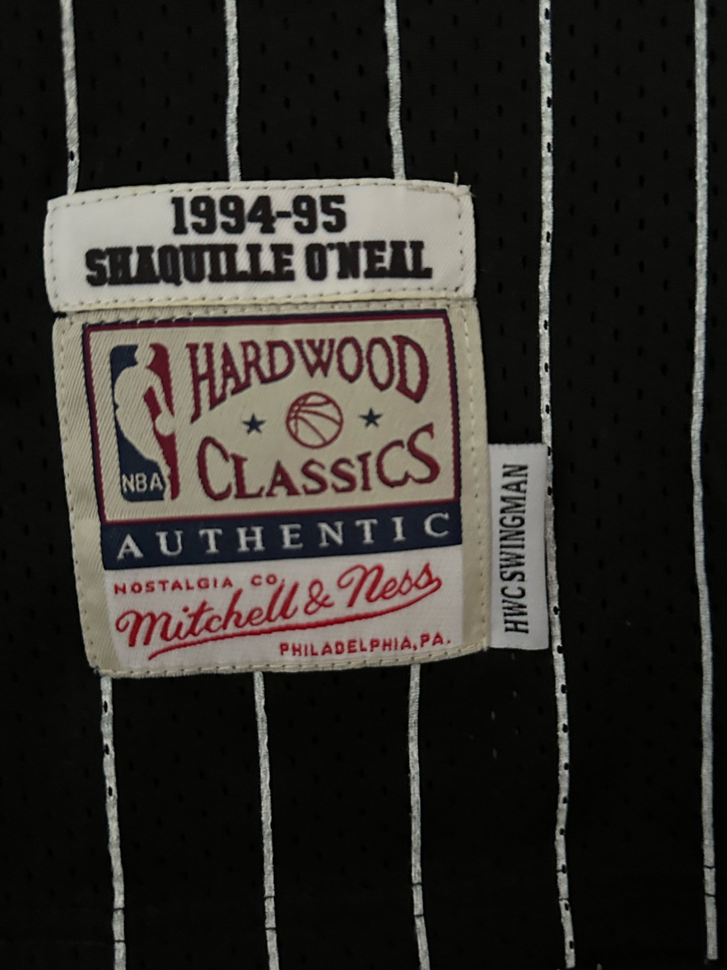 Orlando Magic NBA Hardwood Classics Basketball Vest Large O'Neal 32 Black