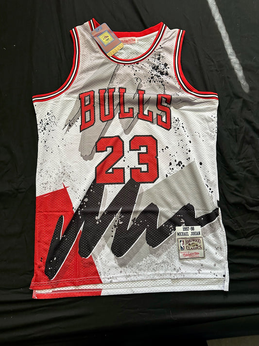 Retro Hardwood Classics Chicago Bulls Jordan Basketball Vest Large