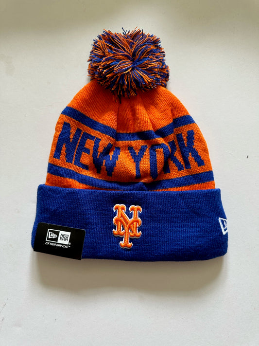 New York Mets MLB Bobble Beanie Multi Colour With Tags on