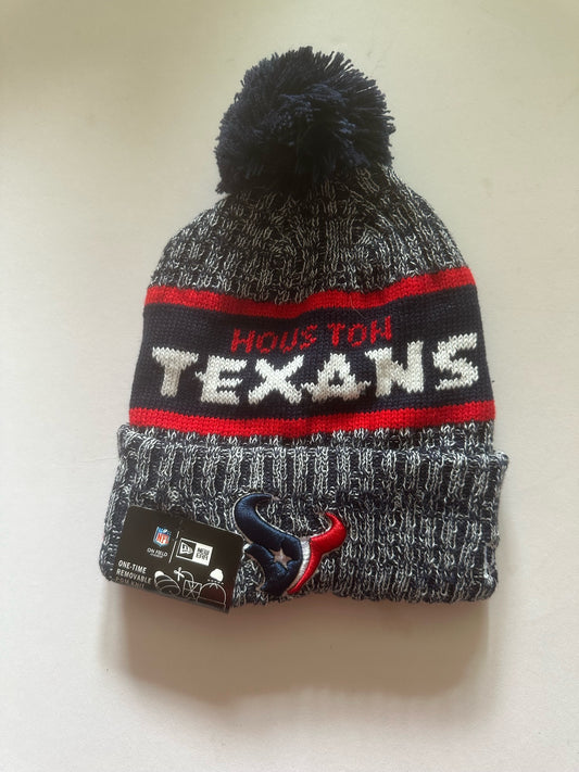 Houston Texans NFL Bobble Beanie Multi Colour With Tags on