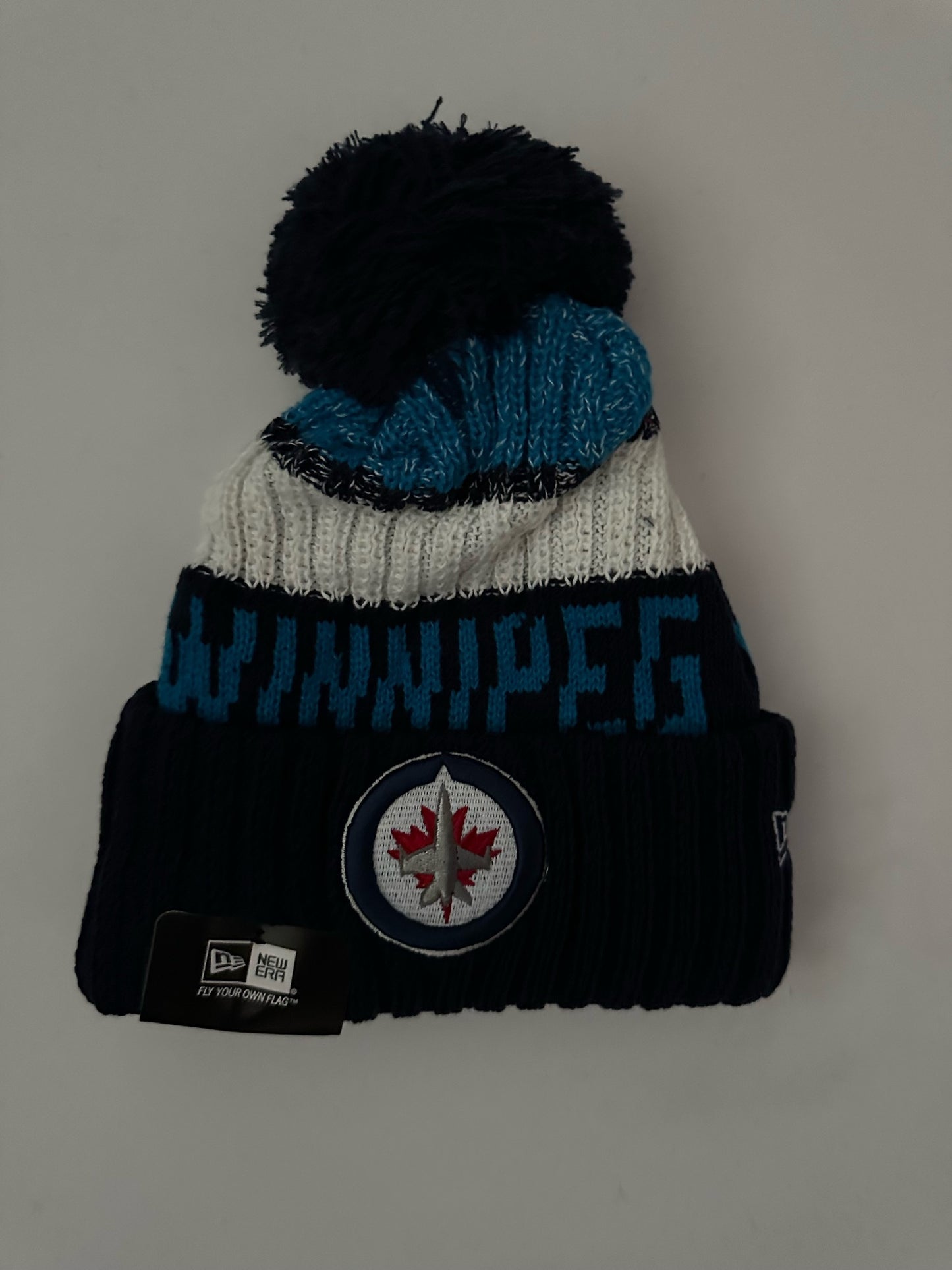 Winnipeg Jets NHL Bobble Beanie Multi Colour With Tags on