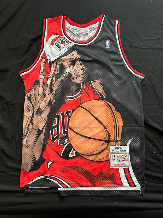 Retro Hardwood Classics Basketball Vest MJ Jordan 23 Large Multicolour