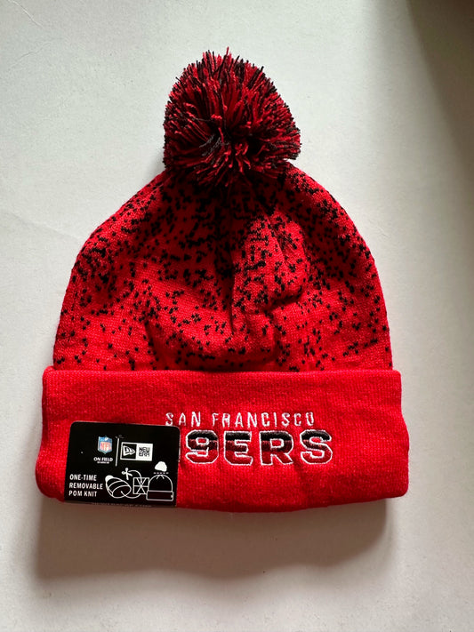 San Francisco 49ers NFL Bobble Beanie Multi Colour With Tags on