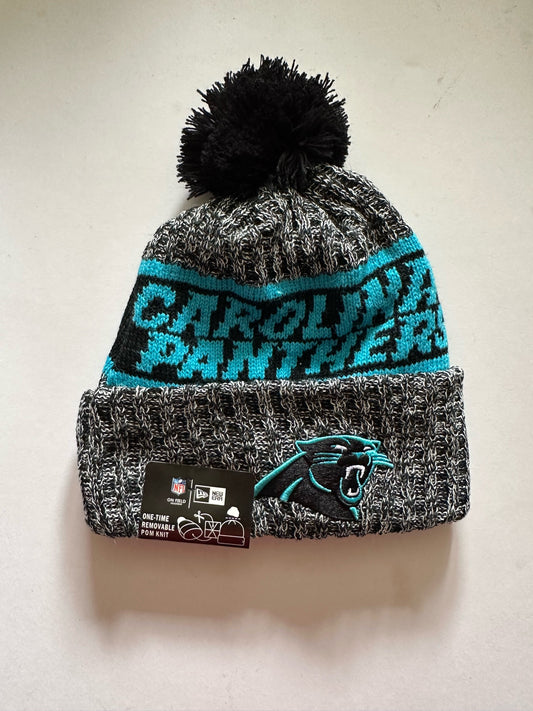 Carolina Panthers NFL Bobble Beanie Multi Colour With Tags on