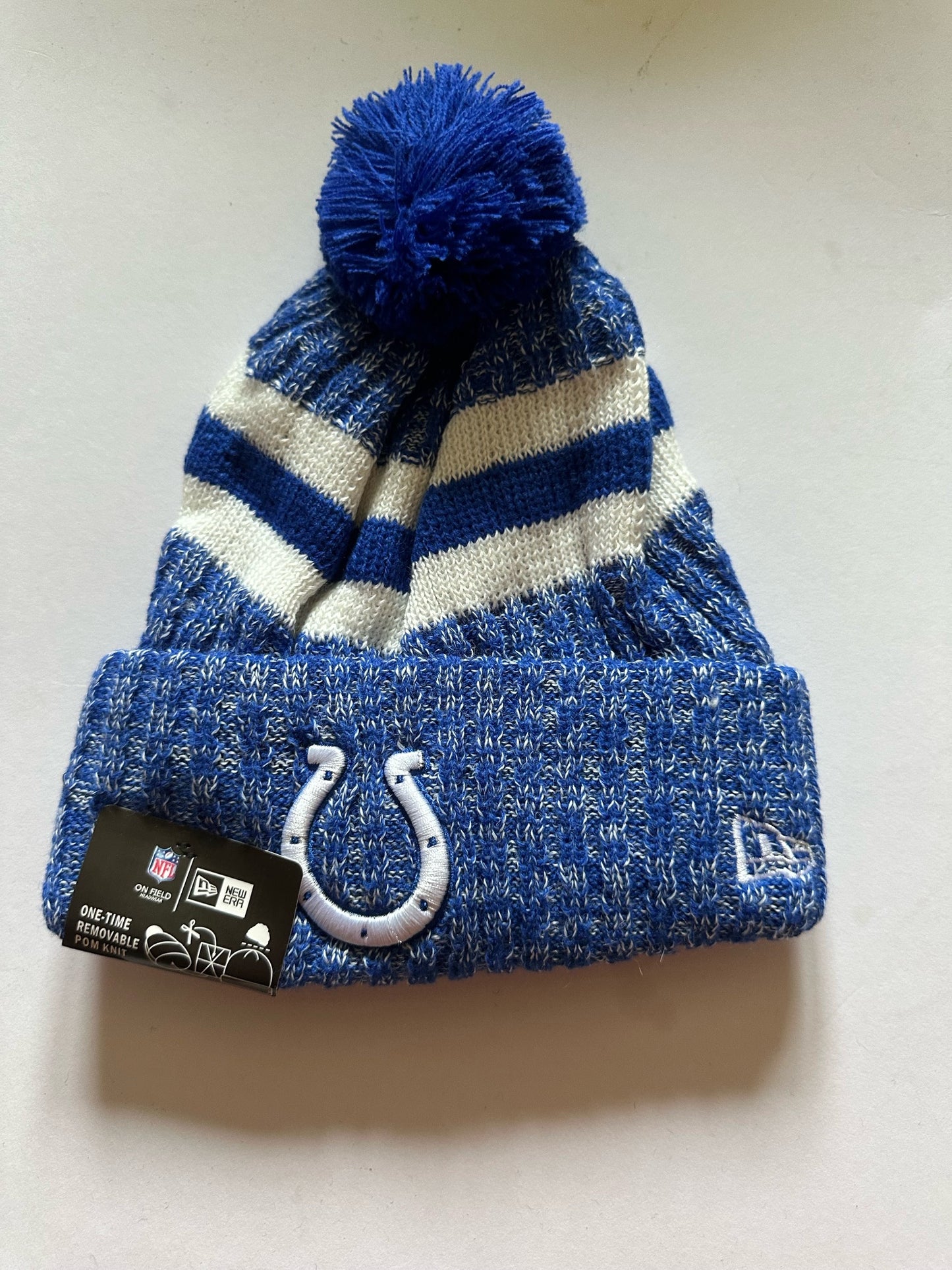 Indianapolis Colts NFL Bobble Beanie Multi Colour With Tags on