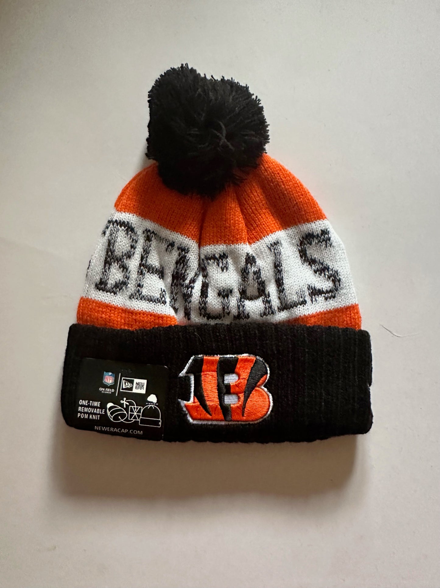 Cincinnati Bengals NFL Bobble Beanie Multi Colour With Tags on