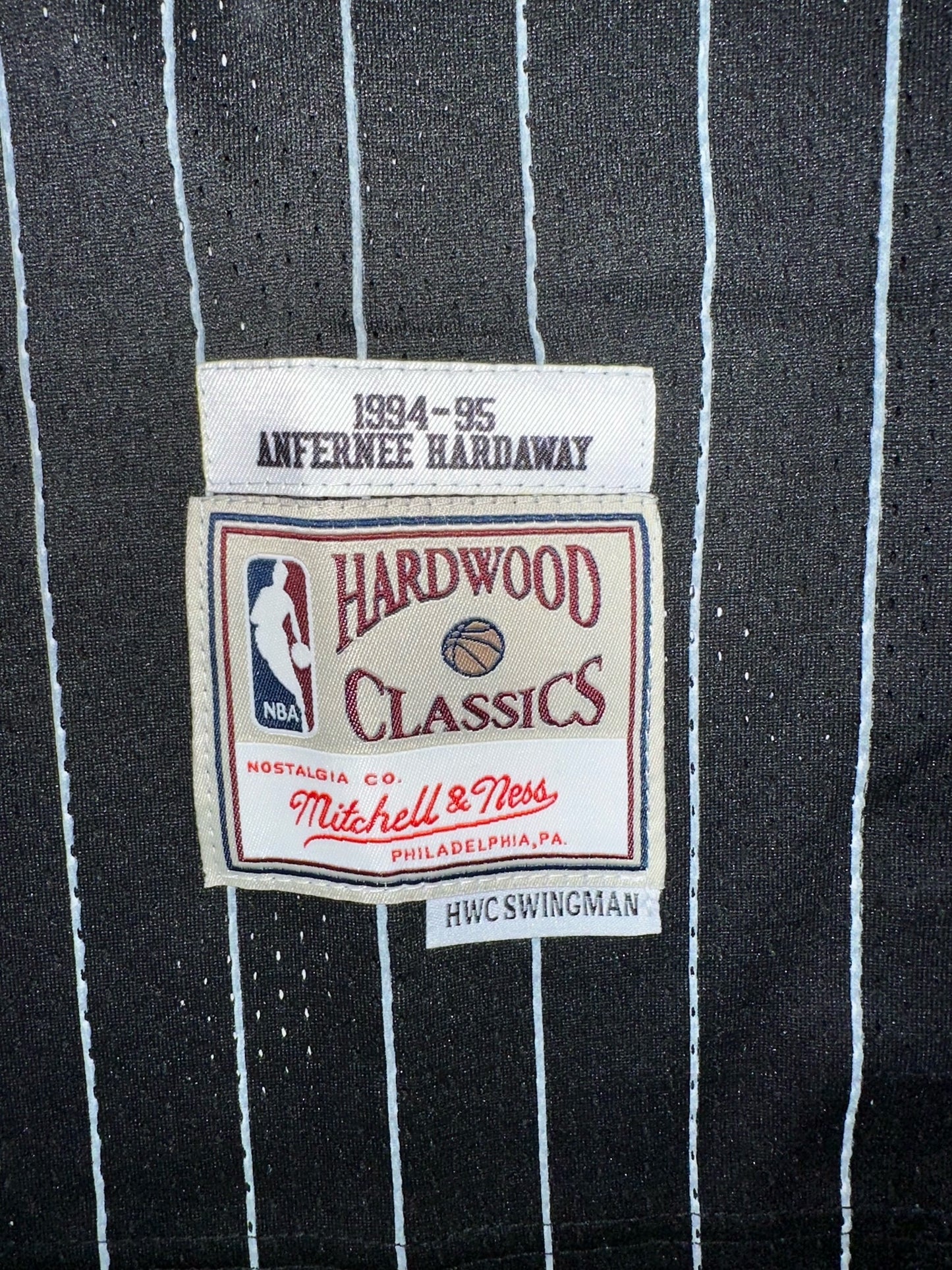 Orlando Magic NBA Hardwood Classics Basketball Vest Large Hardaway 1 Black