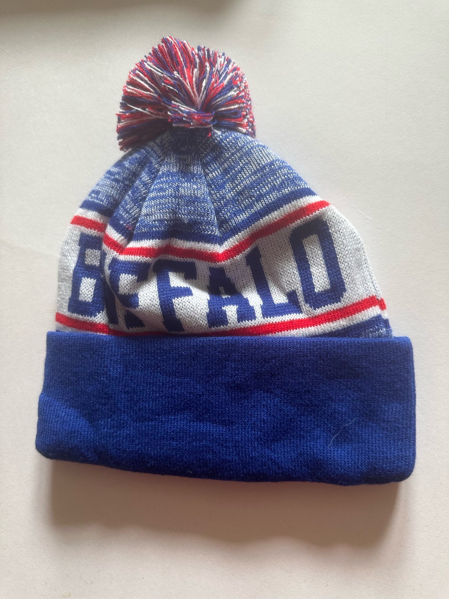 Buffalo Bills NFL Bobble Beanie Multi Colour With Tags on