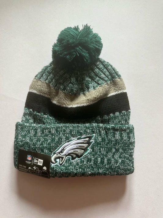Philadelphia Eagles NFL Bobble Beanie Multi Colour With Tags on