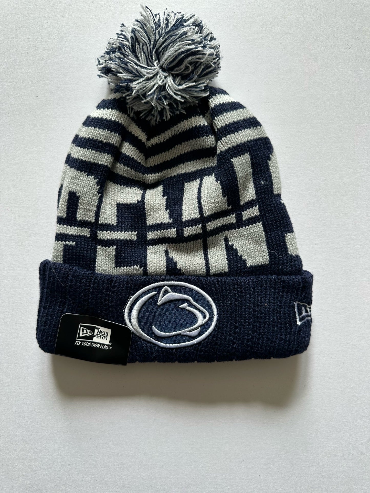 Penn State Nittany Lions NCAA Bobble Beanie Multi Colour Tags on