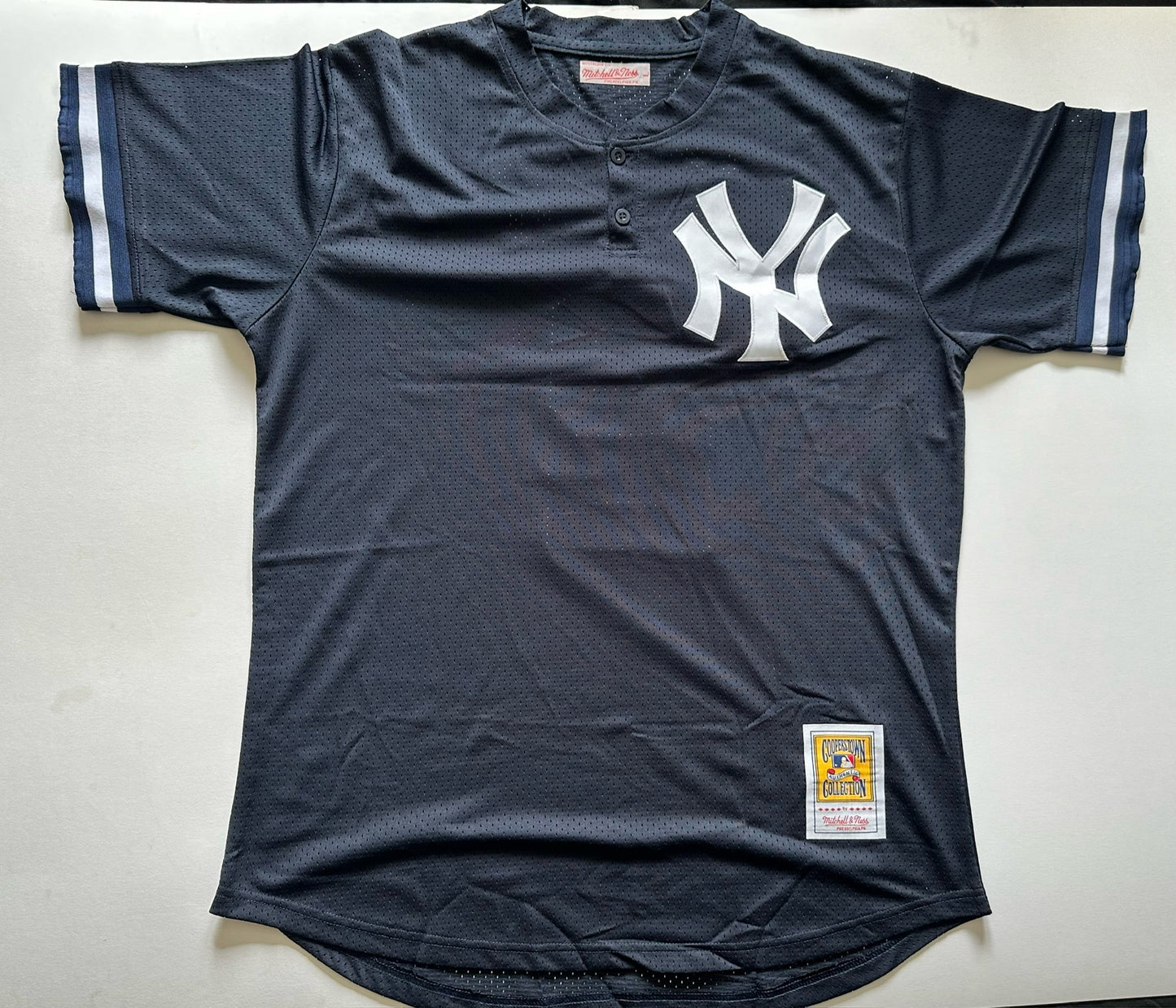 New York Yankees MLB Baseball Shirt Large 2 Jeter Blue