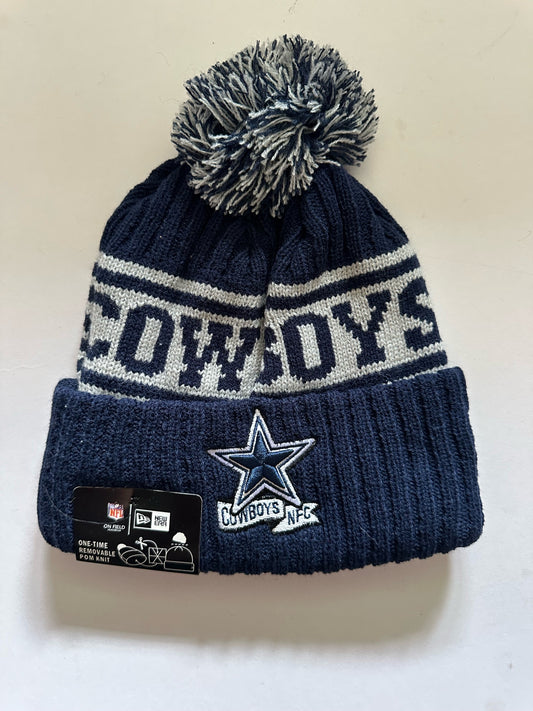 Dallas Cowboys NFL Bobble Beanie Multi Colour With Tags on