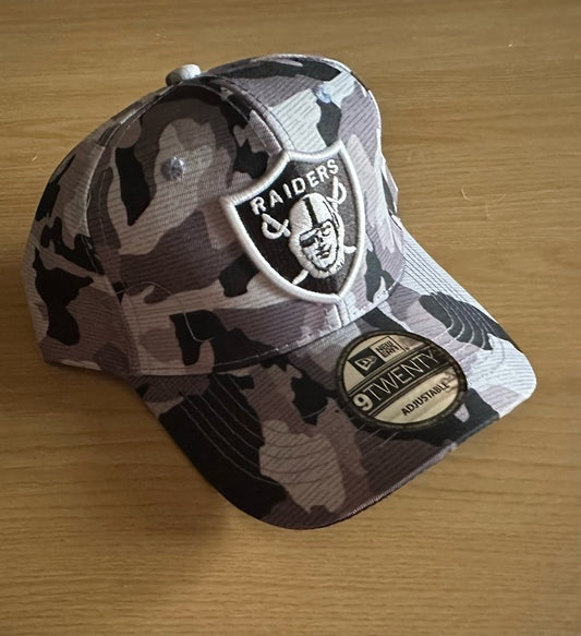 Las Vegas Raiders NFL Camo Baseball Cap Multicolour New With Sticker