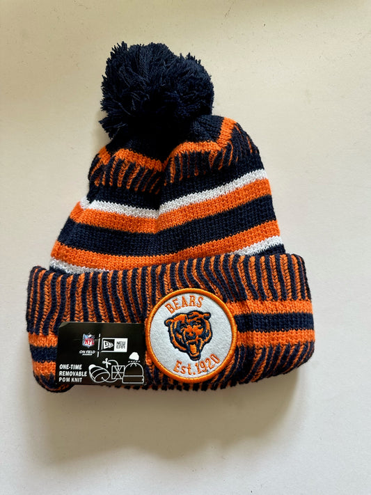 Chicago Bears NFL Bobble Beanie Multi Colour With Tags on