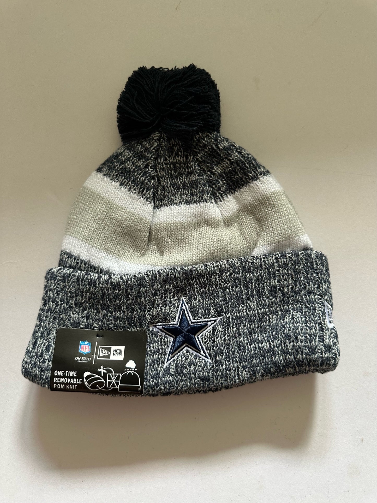 Dallas Cowboys NFL Bobble Beanie Multi Colour With Tags on
