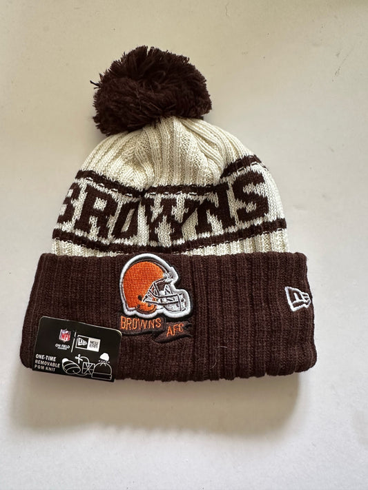 Cleveland Browns NFL Bobble Beanie Multi Colour With Tags on