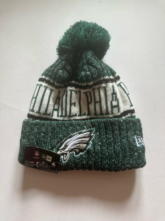 Philadelphia Eagles NFL Bobble Beanie Multi Colour With Tags on