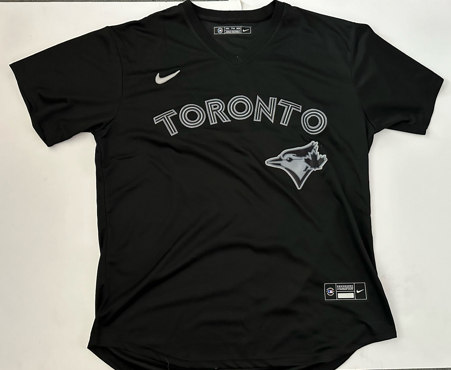 Toronto Blue Jays MLB Baseball Shirt Large Guerrero Jr 27 Black