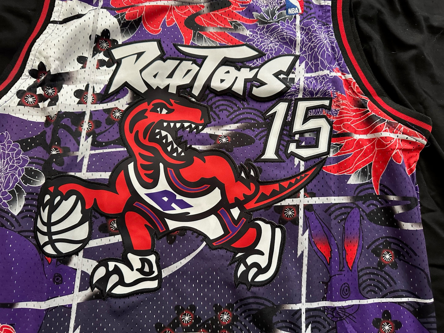 Retro Hardwood Classics Toronto Raptors Carter Basketball Vest Large