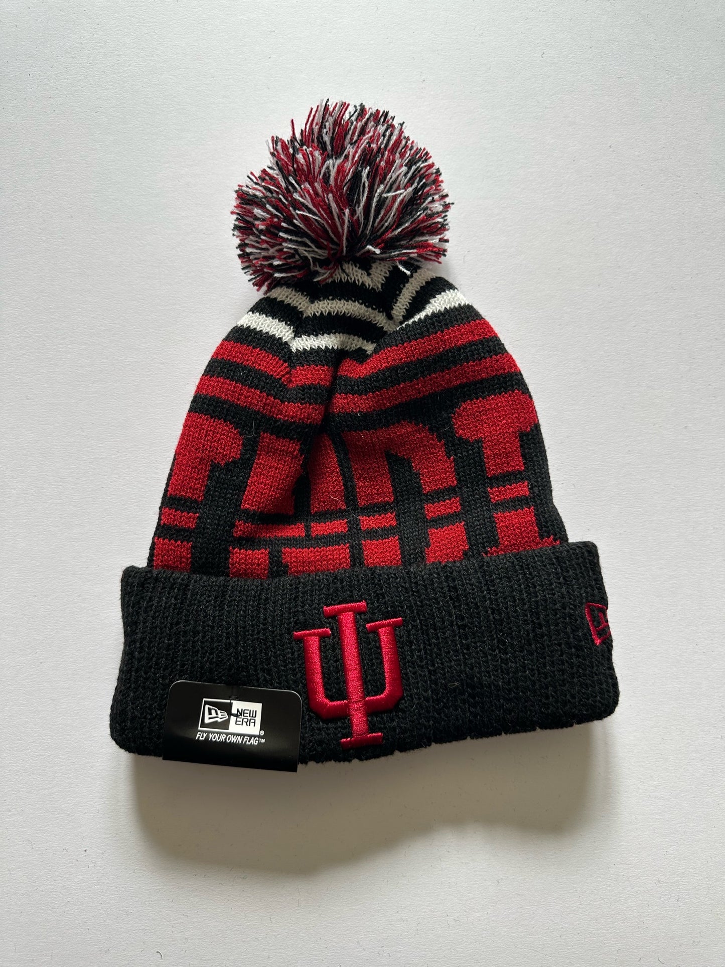 Indiana Hoosiers NCAA Bobble Beanie Multi Colour Tags on