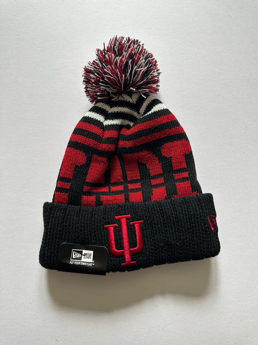 Indiana Hoosiers NCAA Bobble Beanie Multi Colour Tags on