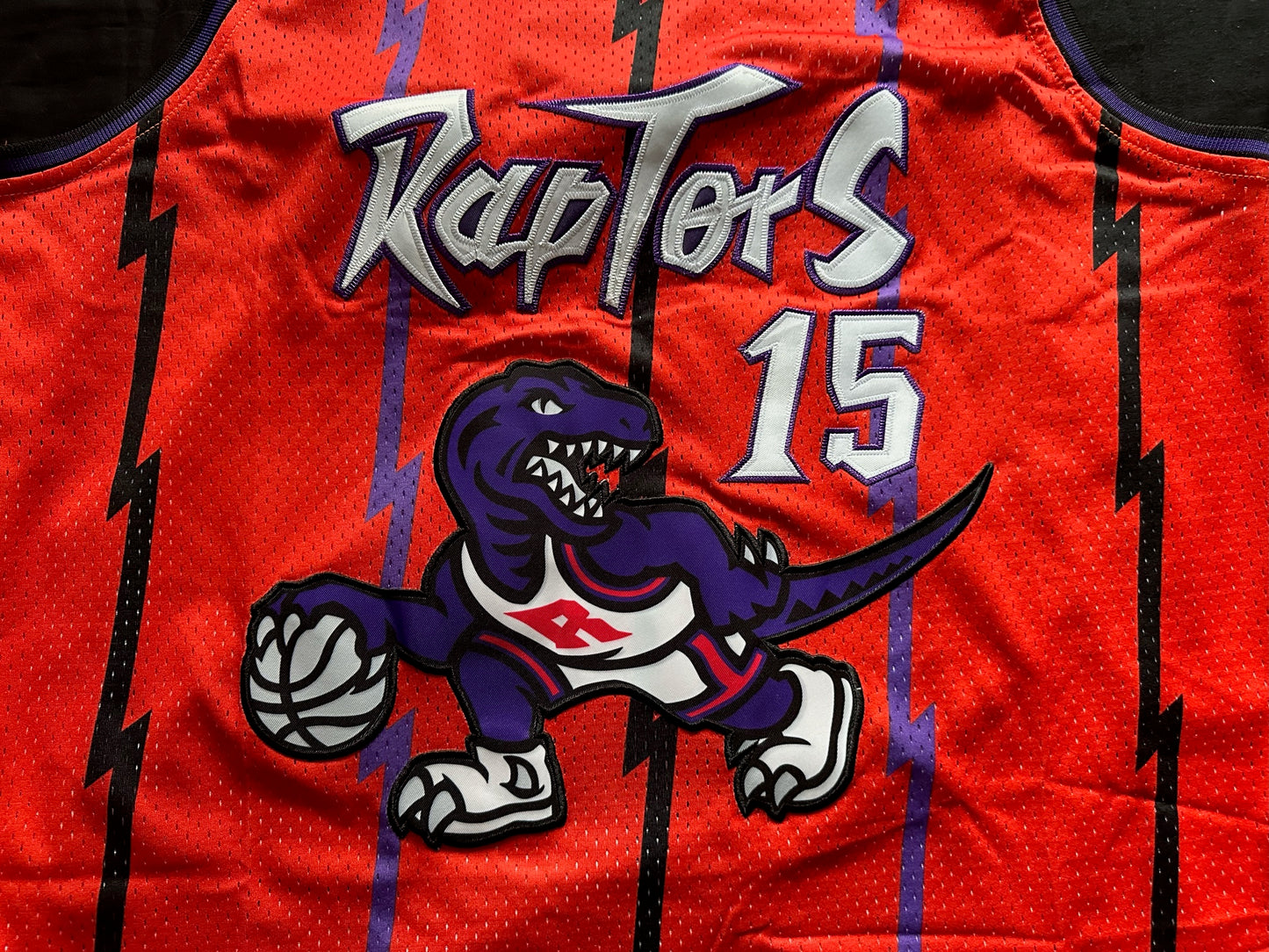 Retro Hardwood Classics Toronto Raptors Carter Basketball Vest Large