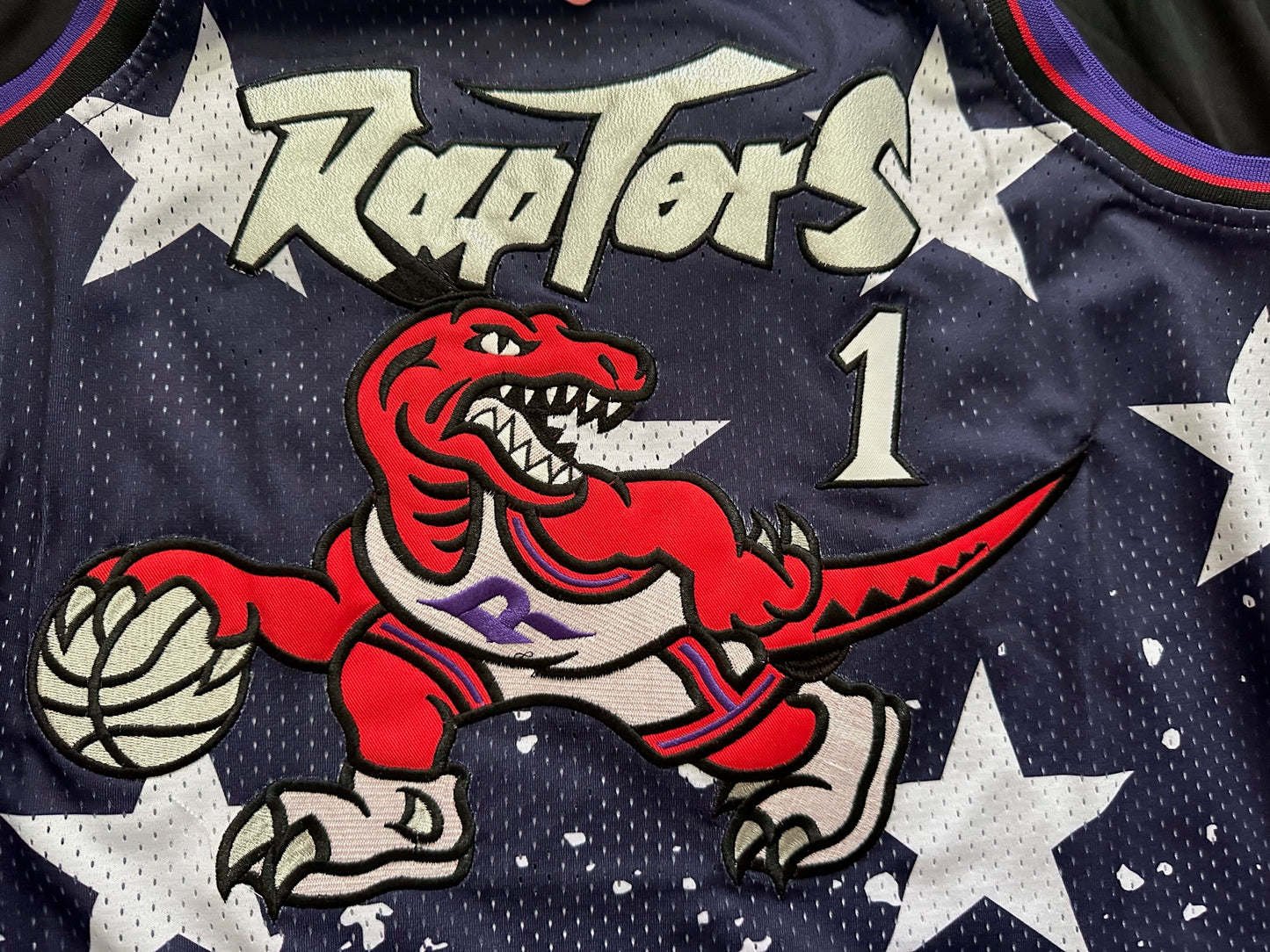 Retro  Hardwood Classics Basketball Vest Toronto Raptors McGrady Large Multicolour