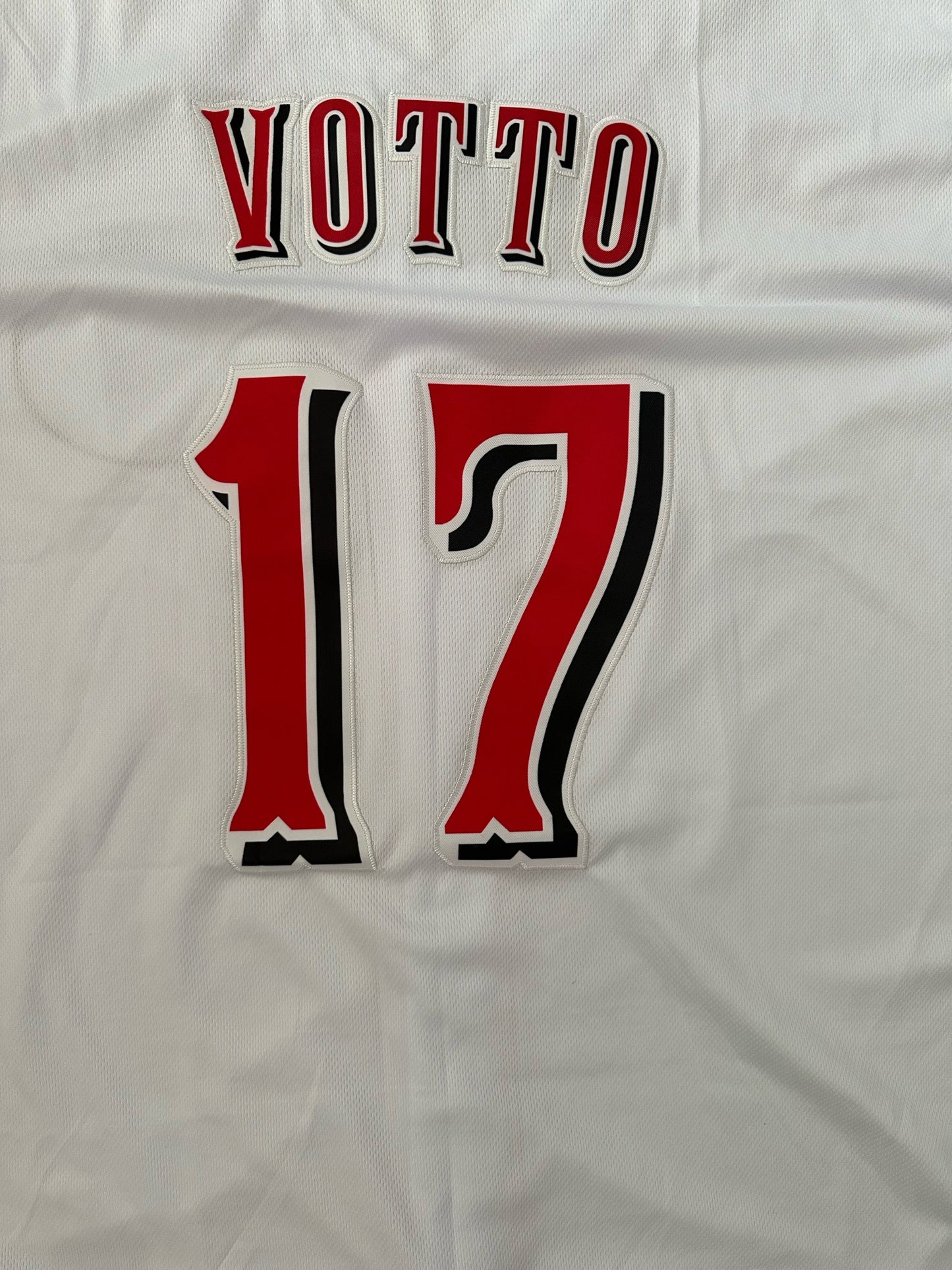 Cincinnati Reds MLB Baseball Shirt Large Votto 17 White