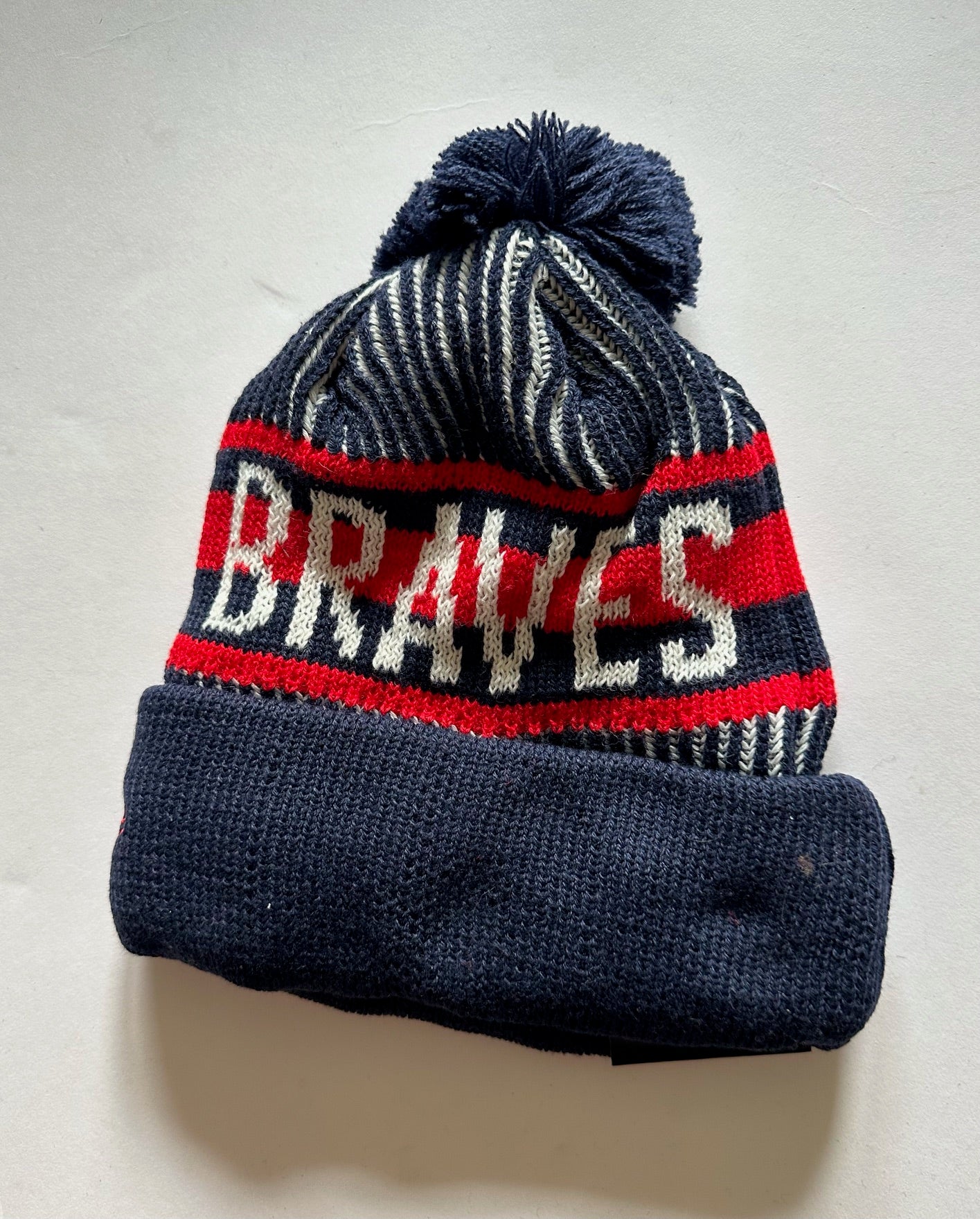 Atlanta Braves MLB Bobble Beanie Multi Colour With Tags on