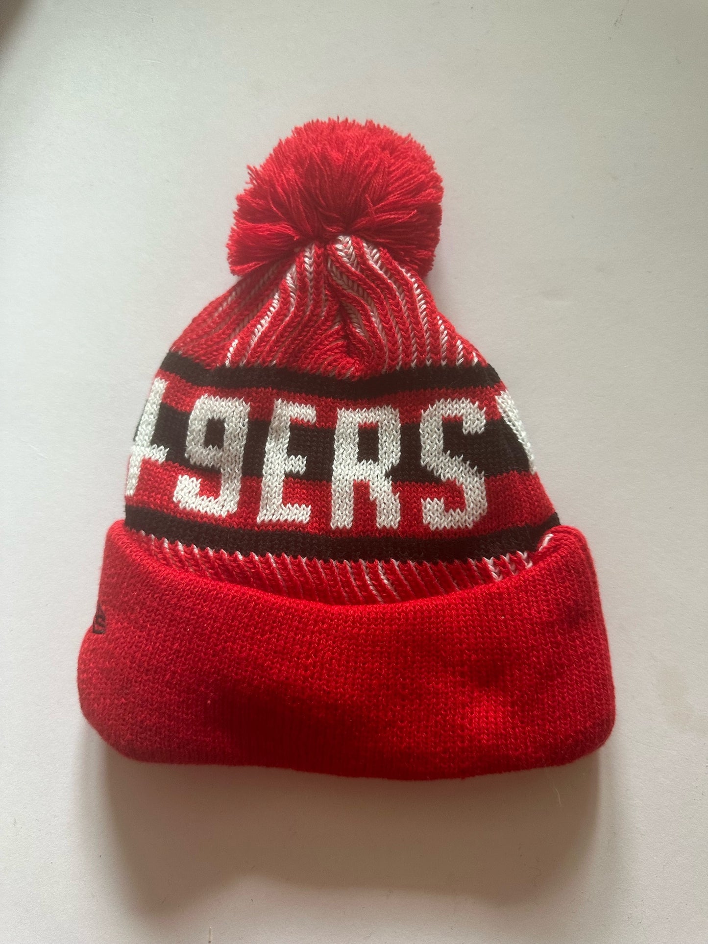 San Francisco 49ers NFL Bobble Beanie Multi Colour With Tags on