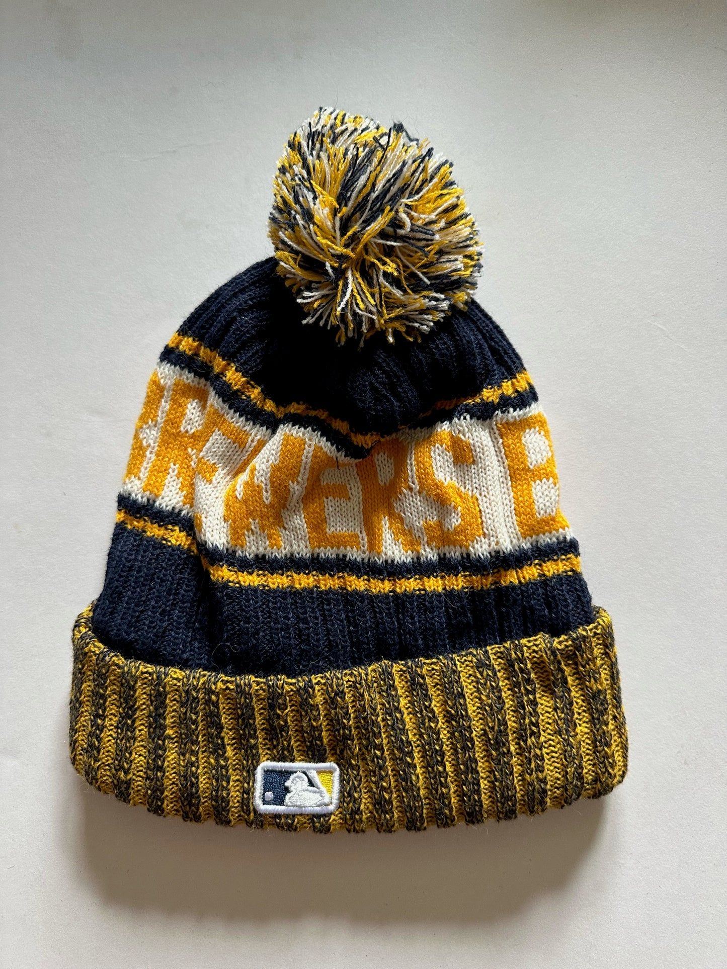 Milwaukee Brewers MLB Bobble Beanie Multi Colour With Tags on
