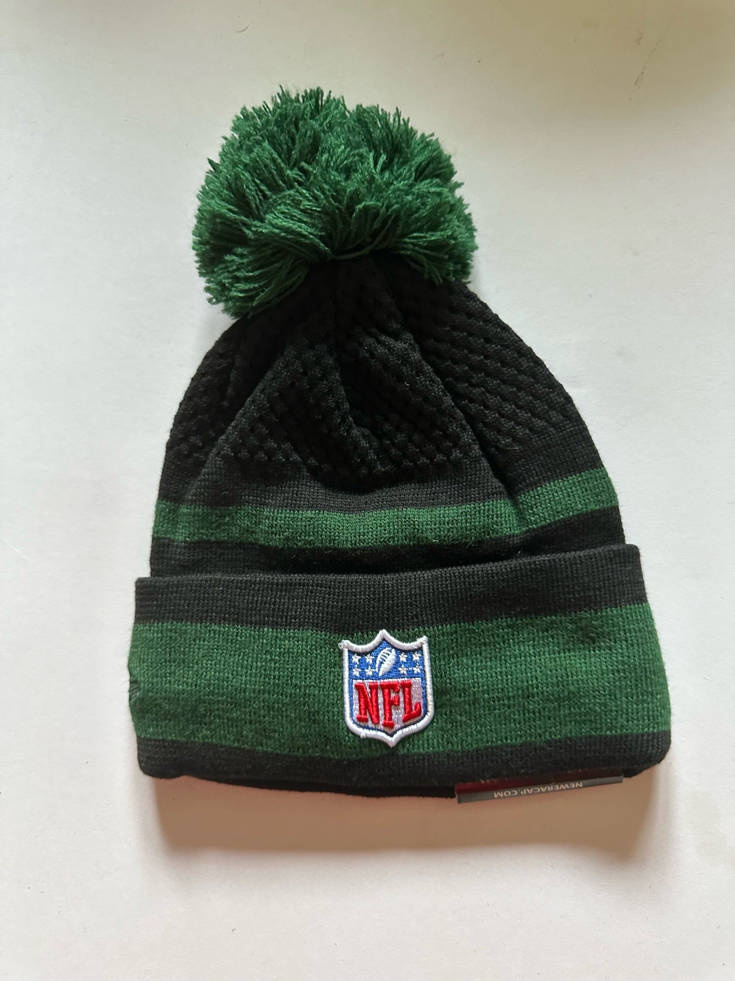 Green Bay Packers NFL Bobble Beanie Multi Colour With Tags on