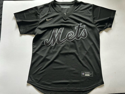 New York Mets MLB Baseball Shirt Large Lindor 12 Black