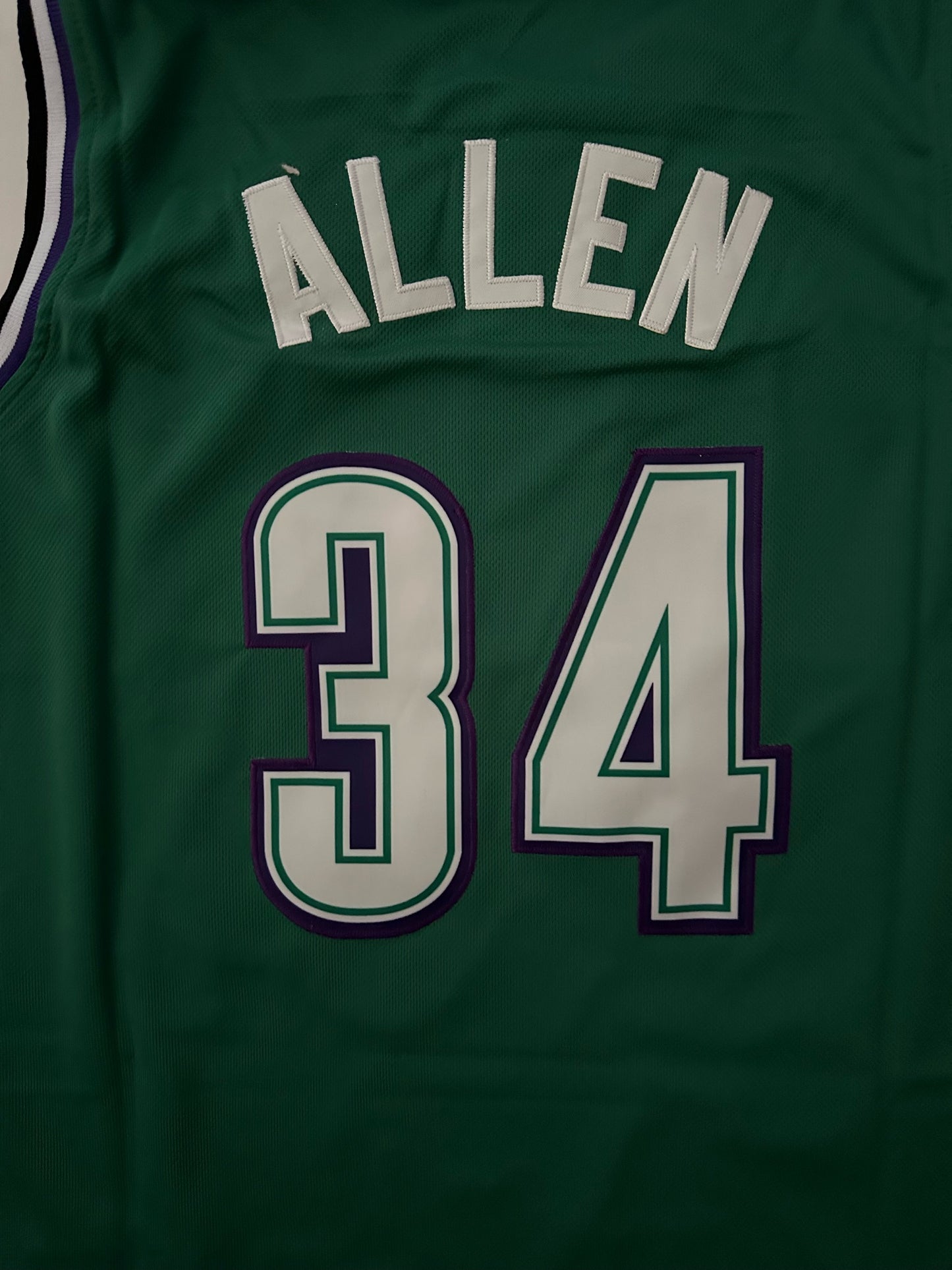 Milwaukee Bucks NBA Hardwood Classics Allen Basketball Vest Large 34 Green